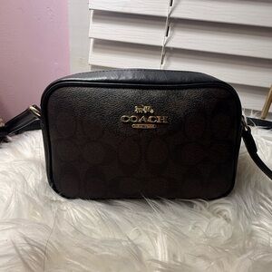 Coach Black and Brown Shoulder Bag